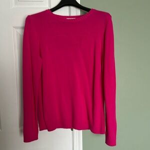 Vineyard vines bright pink whale sweater, Large, spring weight, Near perfect